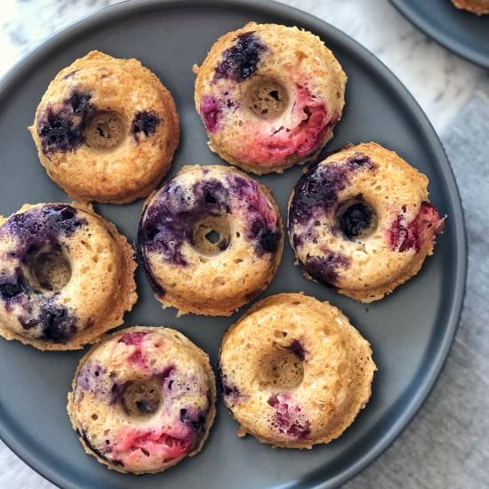 Raspberry coconut donuts or muffins