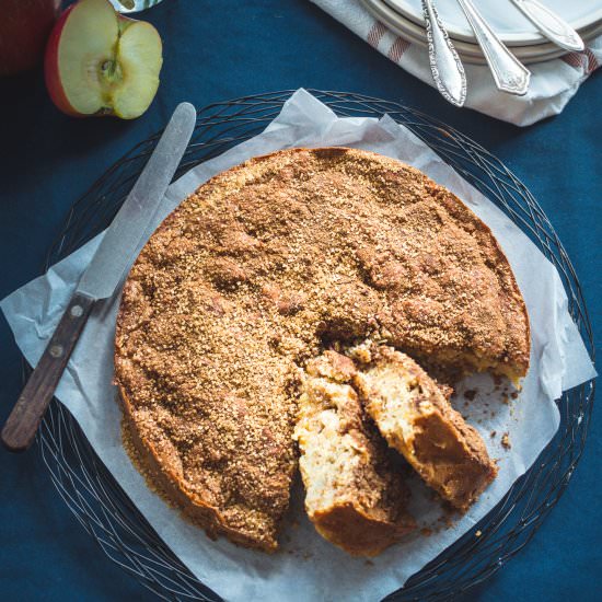 Whole Wheat Cinnamon Apple Cake