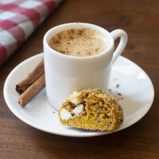 Pumpkin White Chocolate Chip Cookie