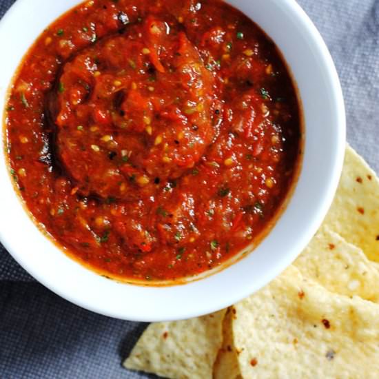 Roasted tomato salsa