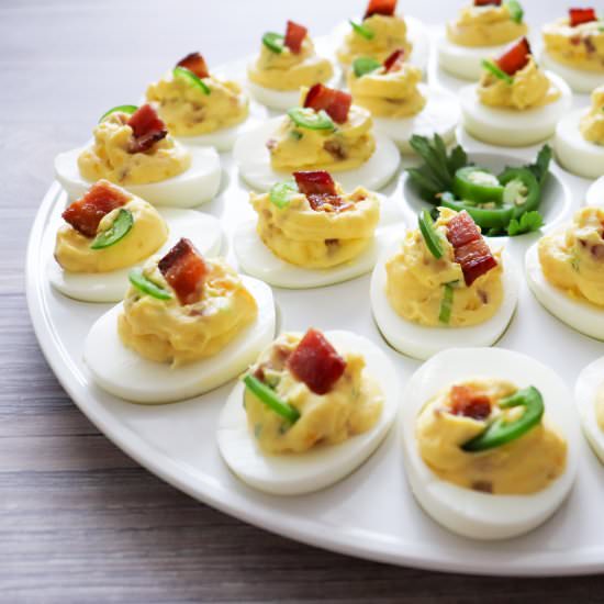 Jalapeno Popper Deviled Eggs