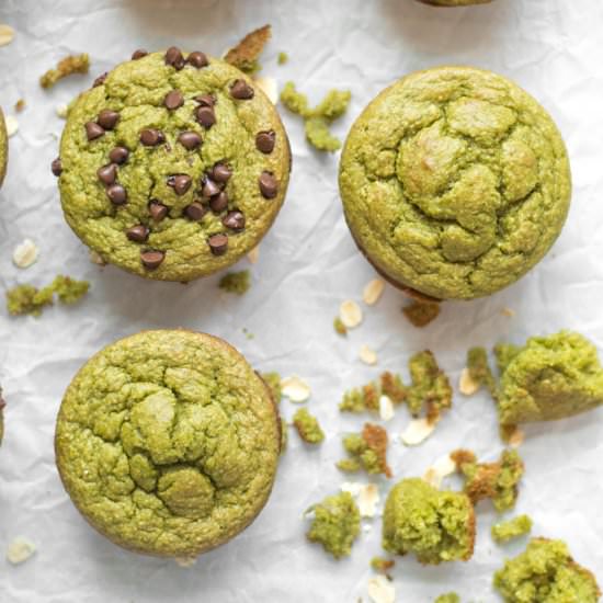 Green Monster Blender Muffins