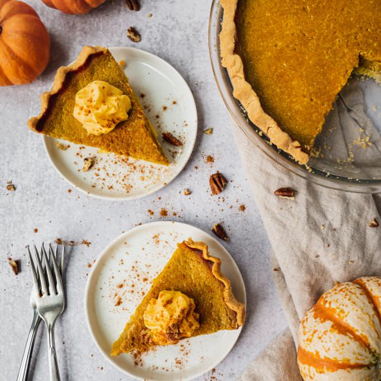 Healthy Pumpkin Pie