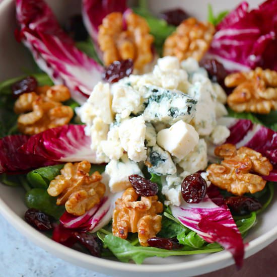 Cherry Walnut Arugula Salad
