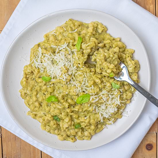 Gluten-Free Orzo With Pesto