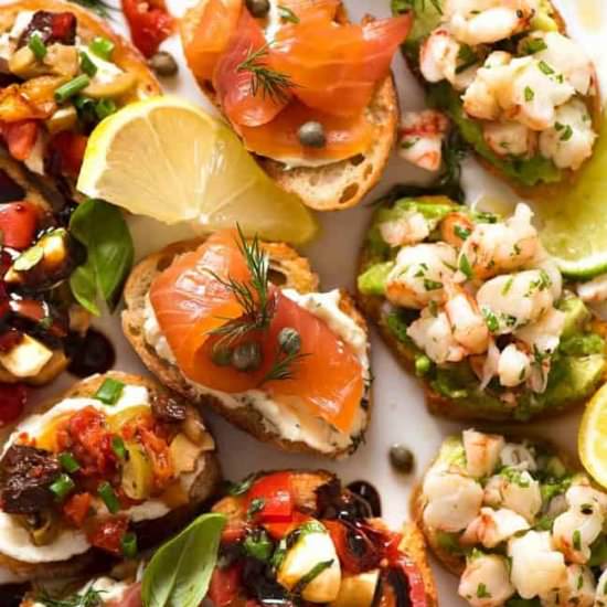 Crostini 4 Ways