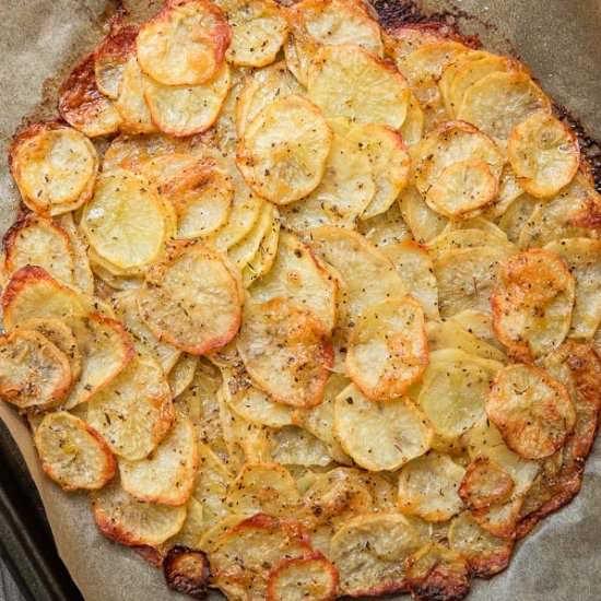 Sliced Potato Cake