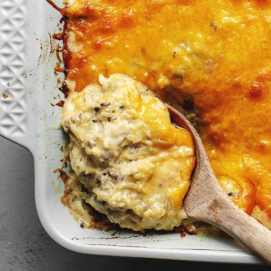 Spaghetti Squash & Chicken Casserole