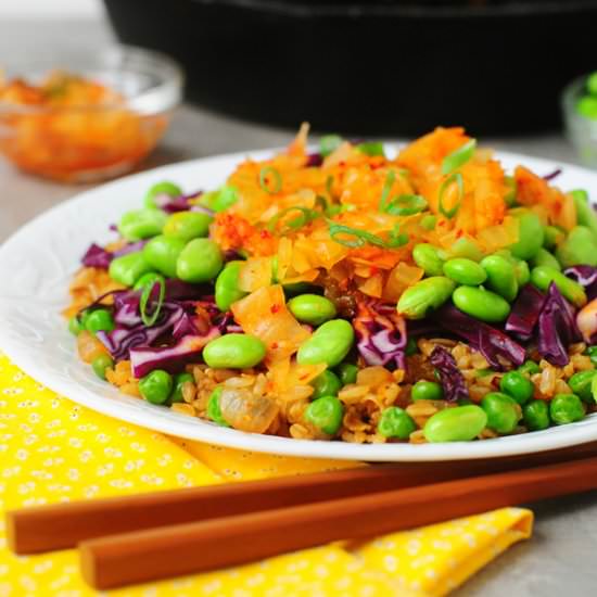 Vegan Kimchi Fried Rice
