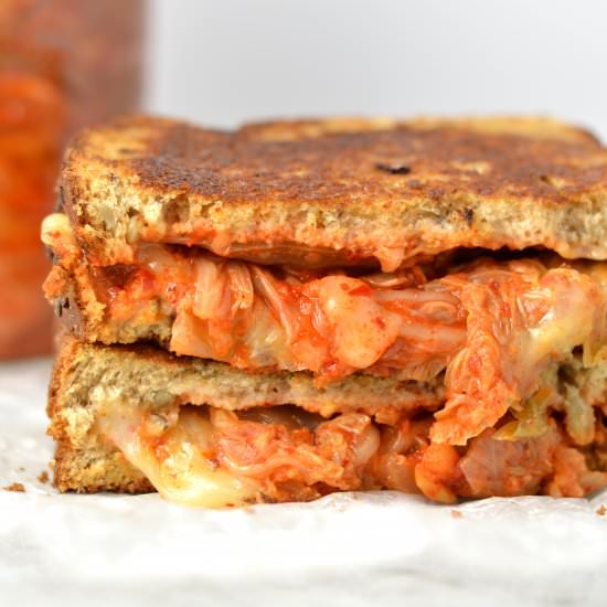 Kimchi Grilled Cheese Sandwich