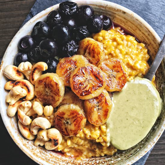pumpkin steel cut oatmeal