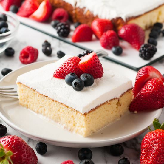 Pastel de tres leches
