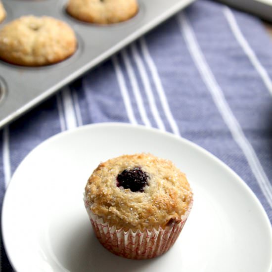 Apple Blackberry Cardamom Muffins