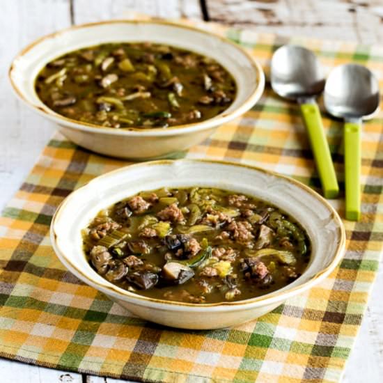 Turkey and Zucchini Noodle Soup