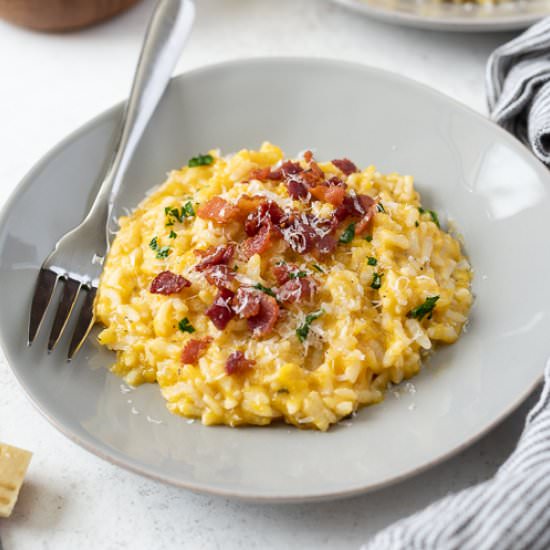Instant Pot Pumpkin Risotto w/Bacon