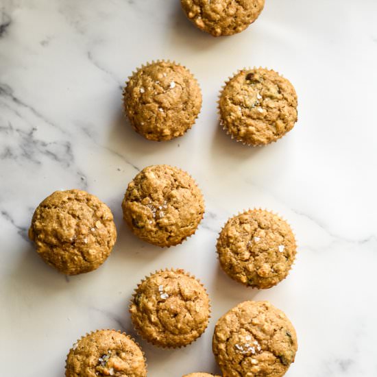 PB Banana Chocolate Chip Muffins