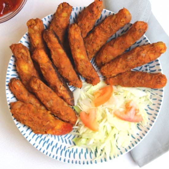 Squash Finger Nuggets (vegan)