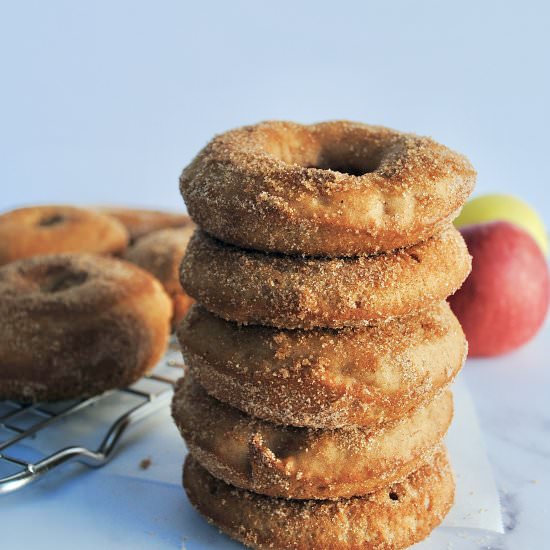 Spiced apple donuts