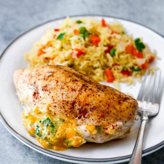 Cheddar & Broccoli Stuffed Chicken