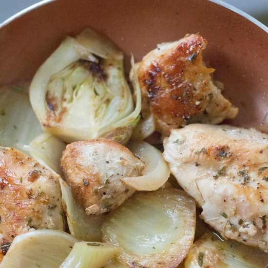 Sautéed Chicken Breasts with Fennel