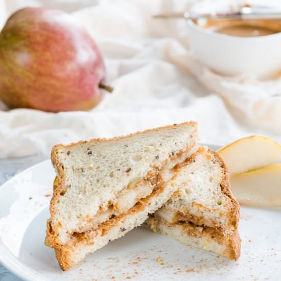 Cinnamon, Almond & Pear Sandwich