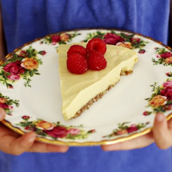 No Bake Mango Raspberry Cheesecake
