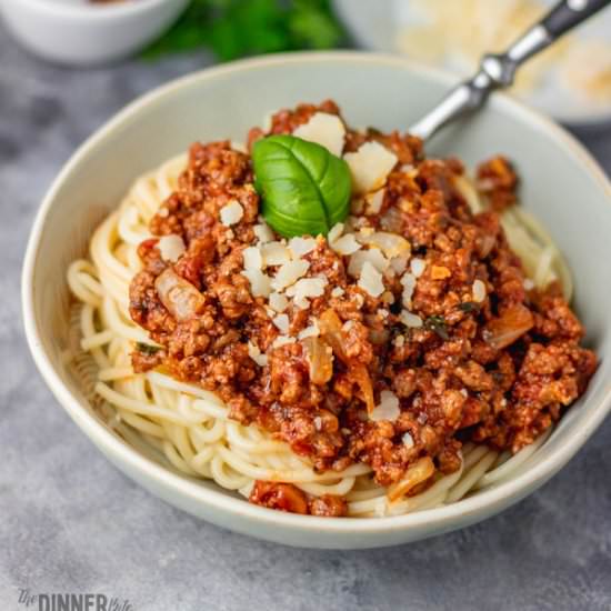 Quick Spaghetti Bolognese