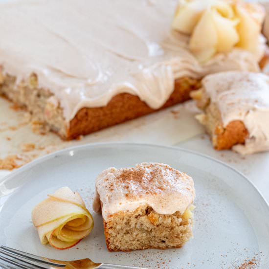 Apple Cake with Cinnamon Frosting