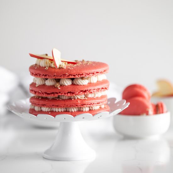 Apple Crisp Macaron Cake