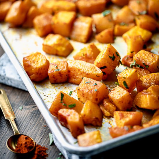 Roasted butternut squash