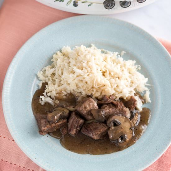 Sirloin Steak Tips (Slow Cooker)