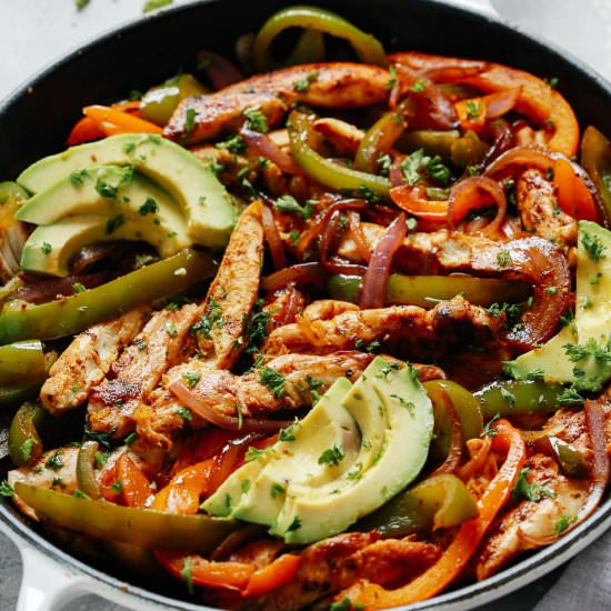 Skillet Chicken Fajitas Recipe