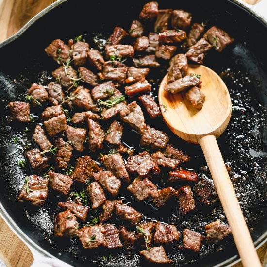 Garlic Butter Steak Bites