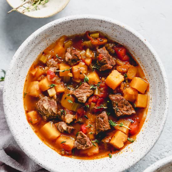 Instant Pot Vegetable Beef Soup