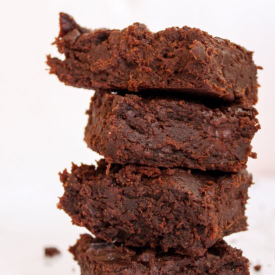 Fudgy sweet potato brownie
