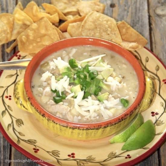 White Cheddar Chicken Chili