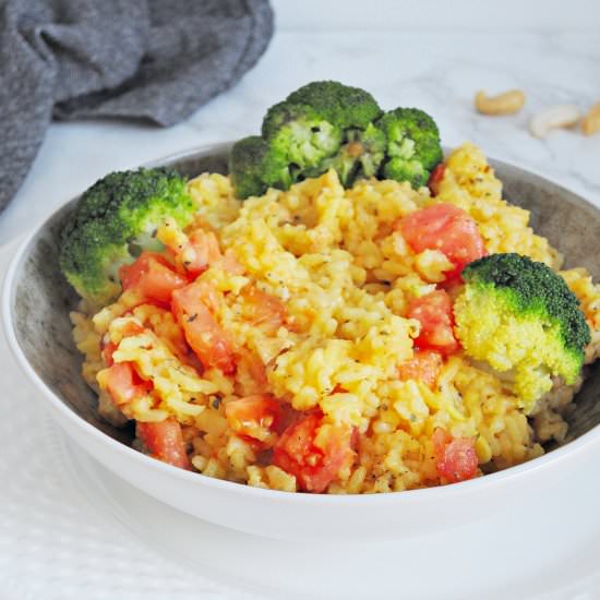 Aromatic risotto with saffron