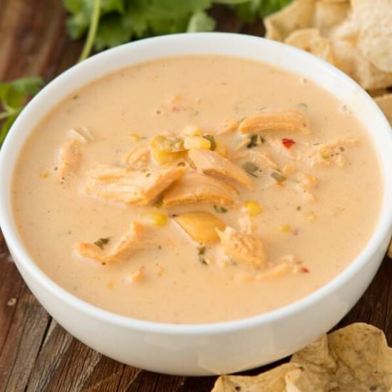 CHEESY CHICKEN TORTILLA SOUP