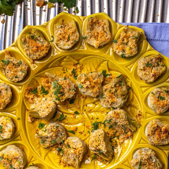 Artichoke Hearts Gratin
