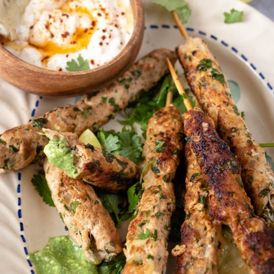 Chicken Seekh Kebabs