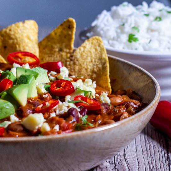 Slow Cooker Bean Chilli