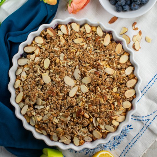 Blueberry Apple Crisp Paleo, GF