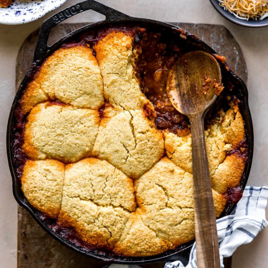 Cornbread Chili Cobbler