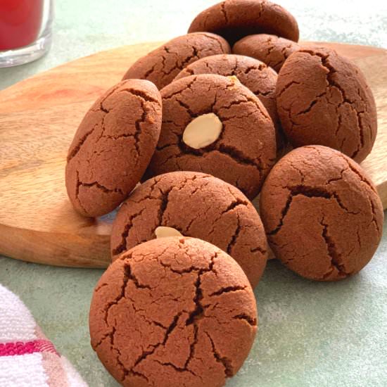 Eggless Jowar Chocolate Cookies