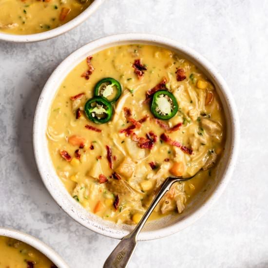 Slow Cooker Chicken Corn Chowder