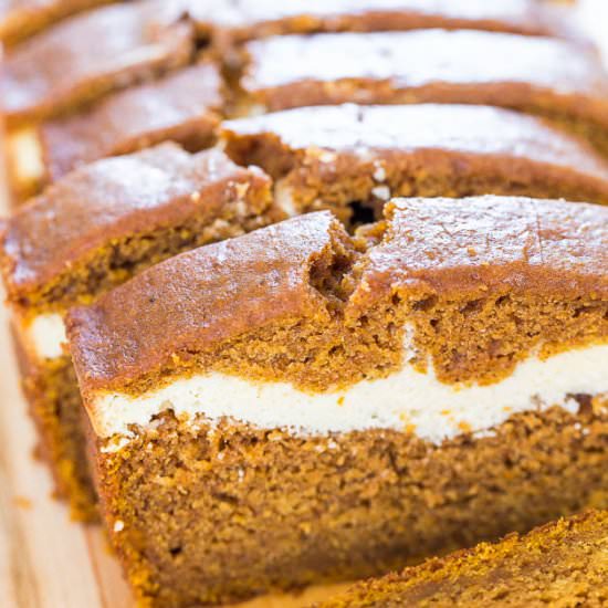 Pumpkin Cream Cheese Bread