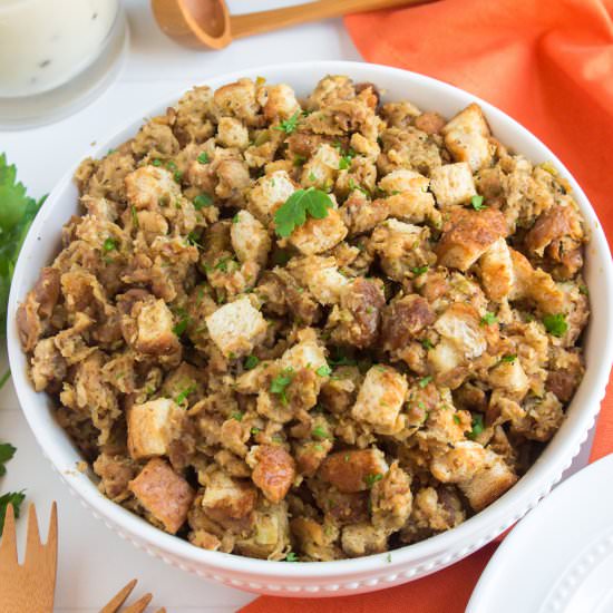 Easy Crockpot Stuffing