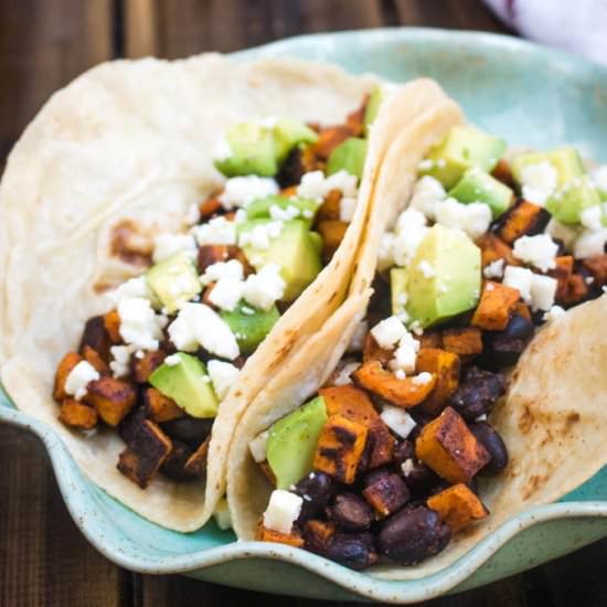 Black Bean & Sweet Potato Tacos