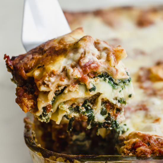 Turkey Florentine Lasagna