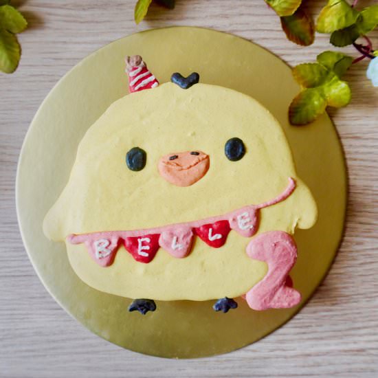 KIIROITORI RILAKKUMA MACARON CAKE